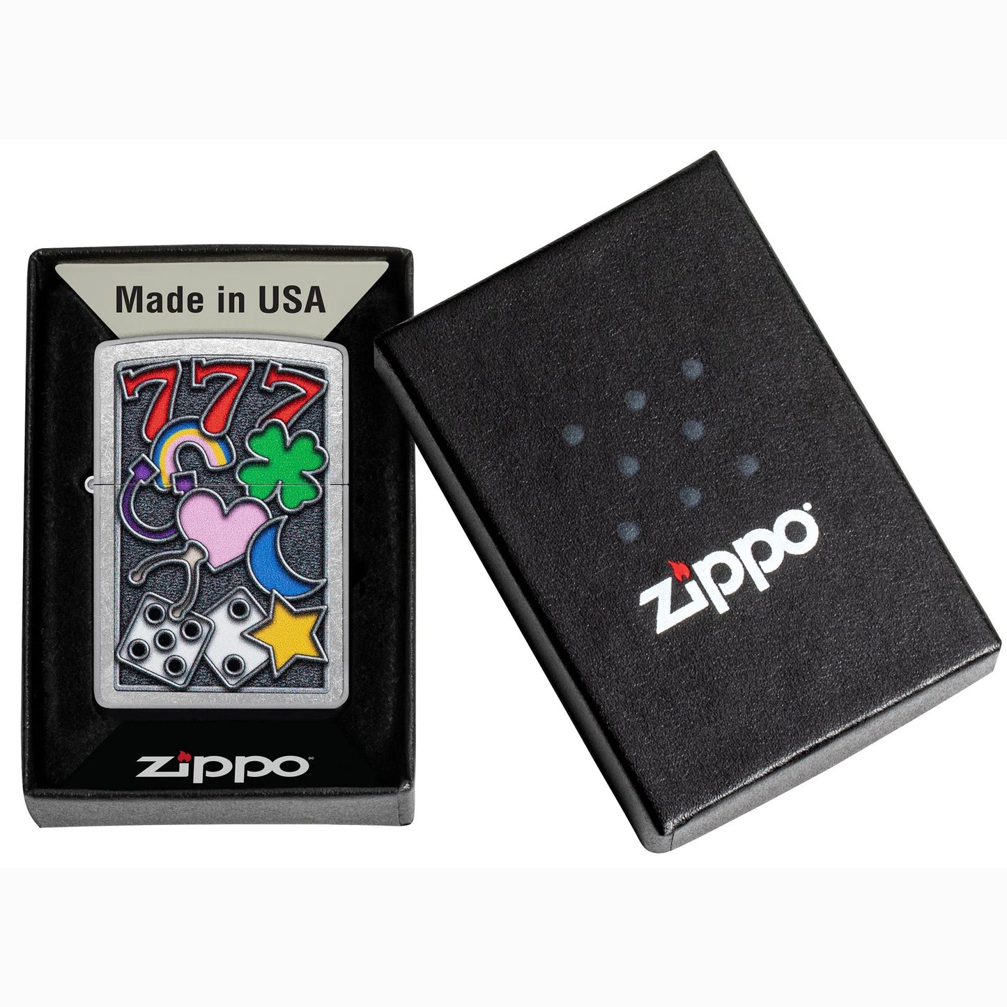ZIPPO - All Luck Design სანთებელა