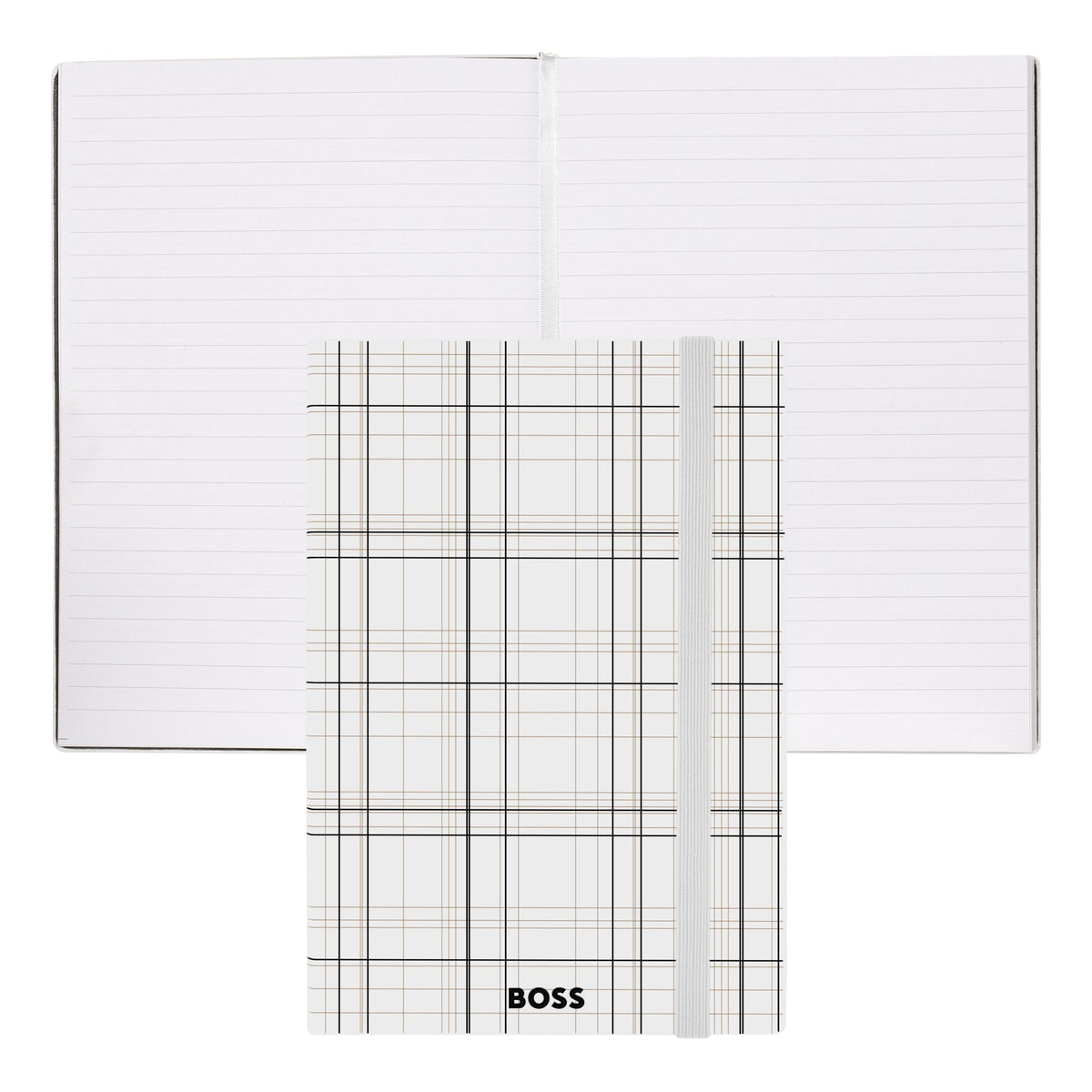 HUGO BOSS - A5 Checkered White Lined ბლოკნოტი