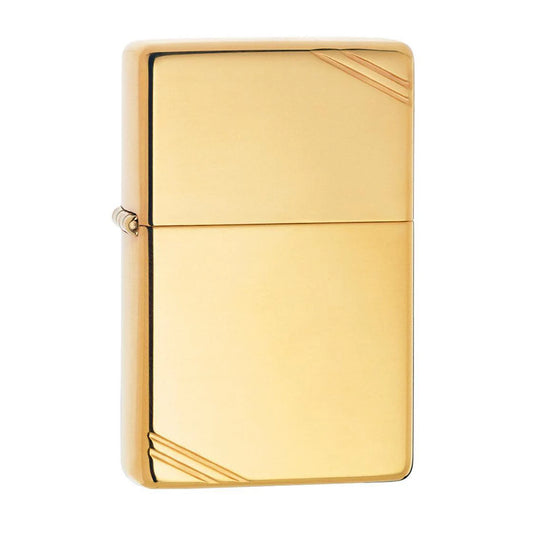ZIPPO - Vintage Polish Brass სანთებელა