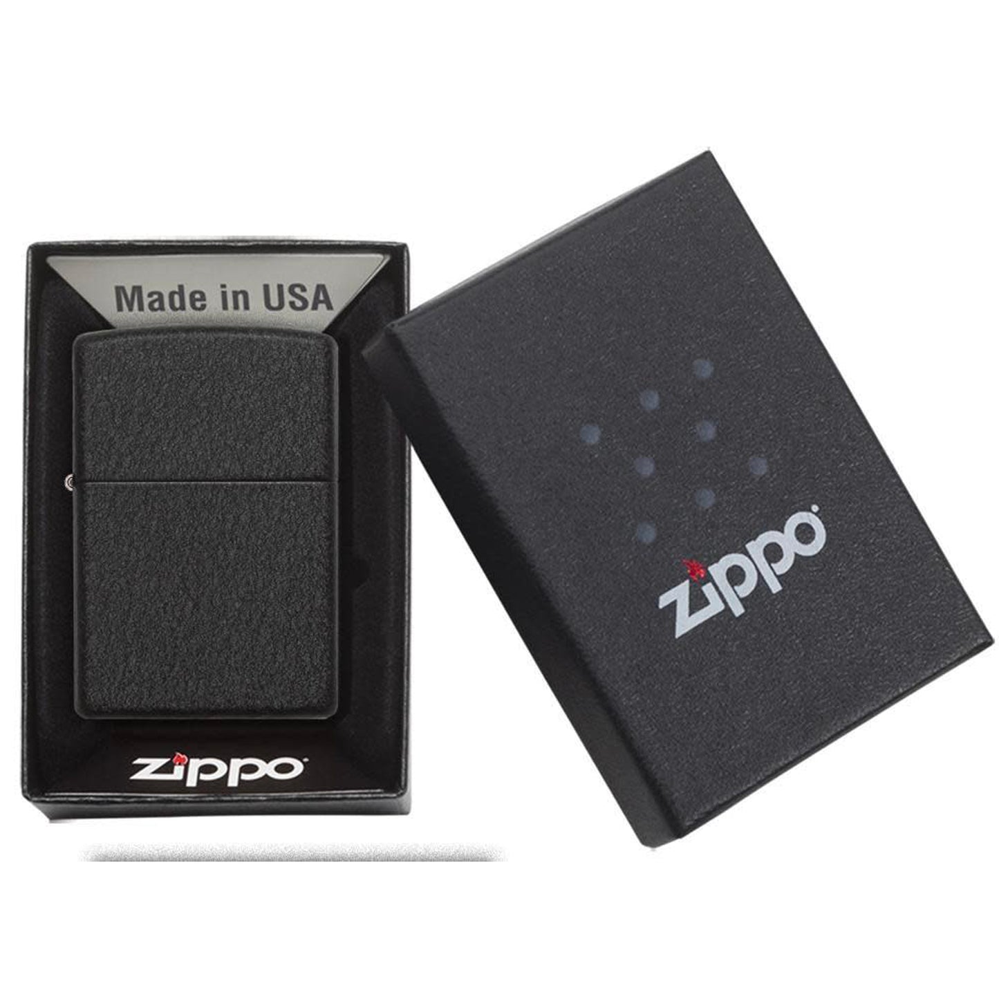 ZIPPO - Black Crackle სანთებელა