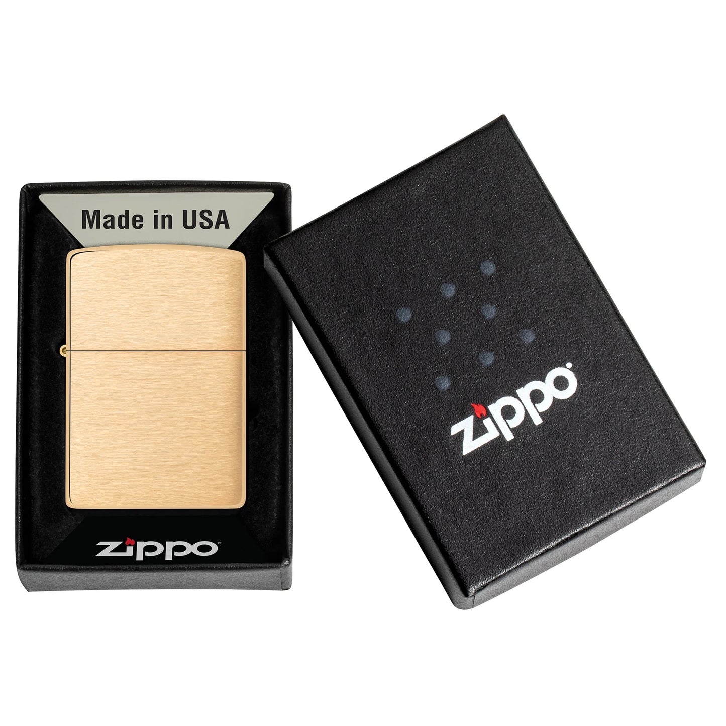 ZIPPO - Brushed Brass სანთებელა