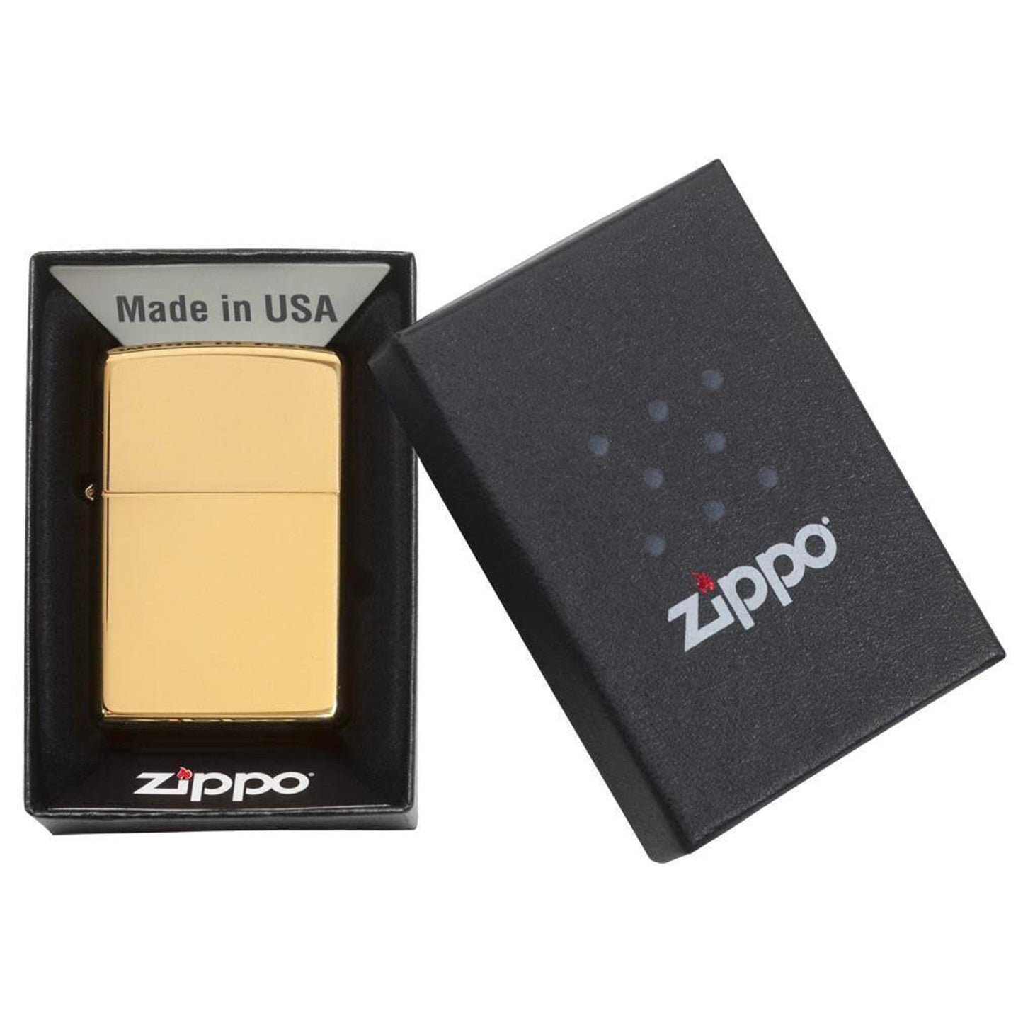 ZIPPO - High Polish Brass სანთებელა