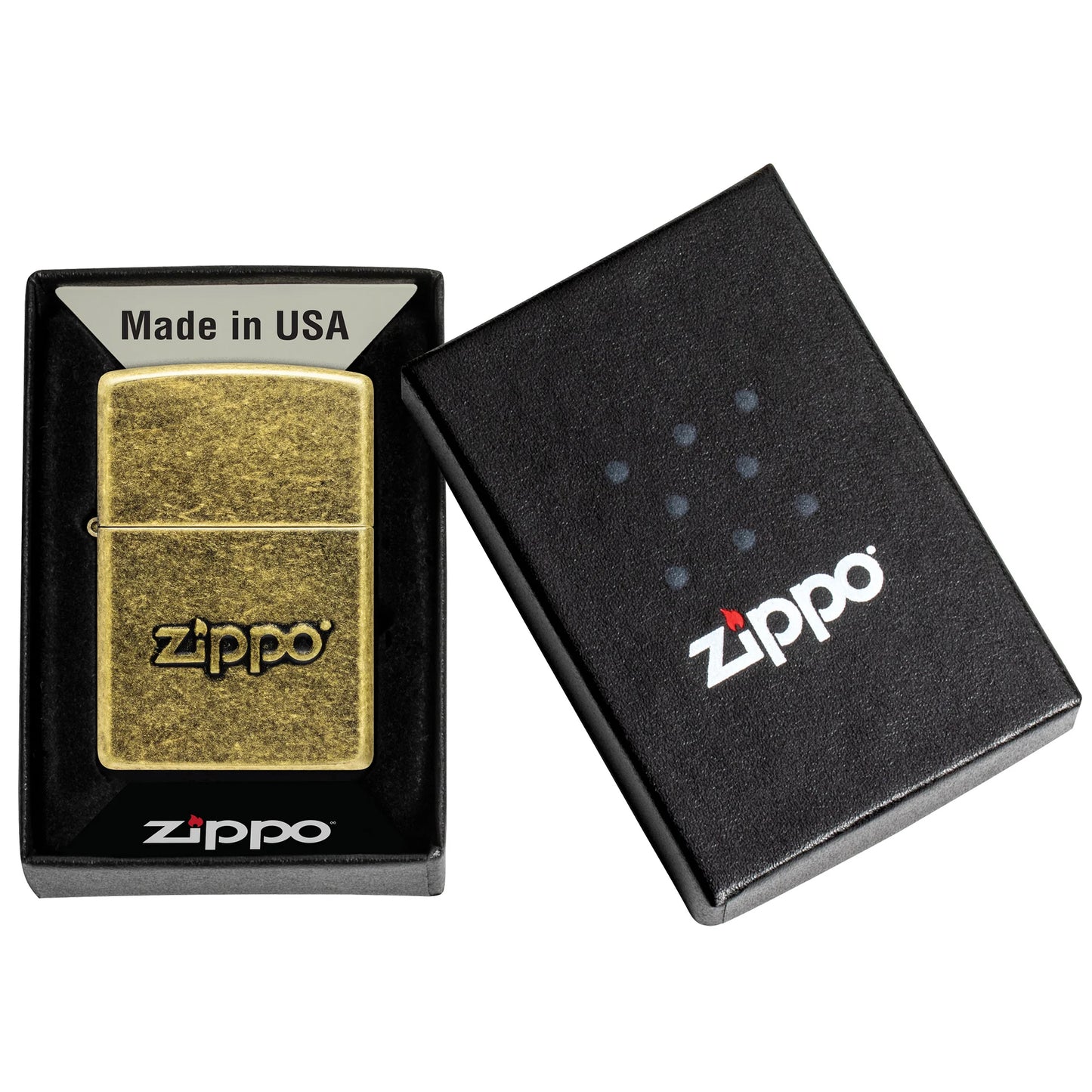 ZIPPO - Antique Stamp სანთებელა