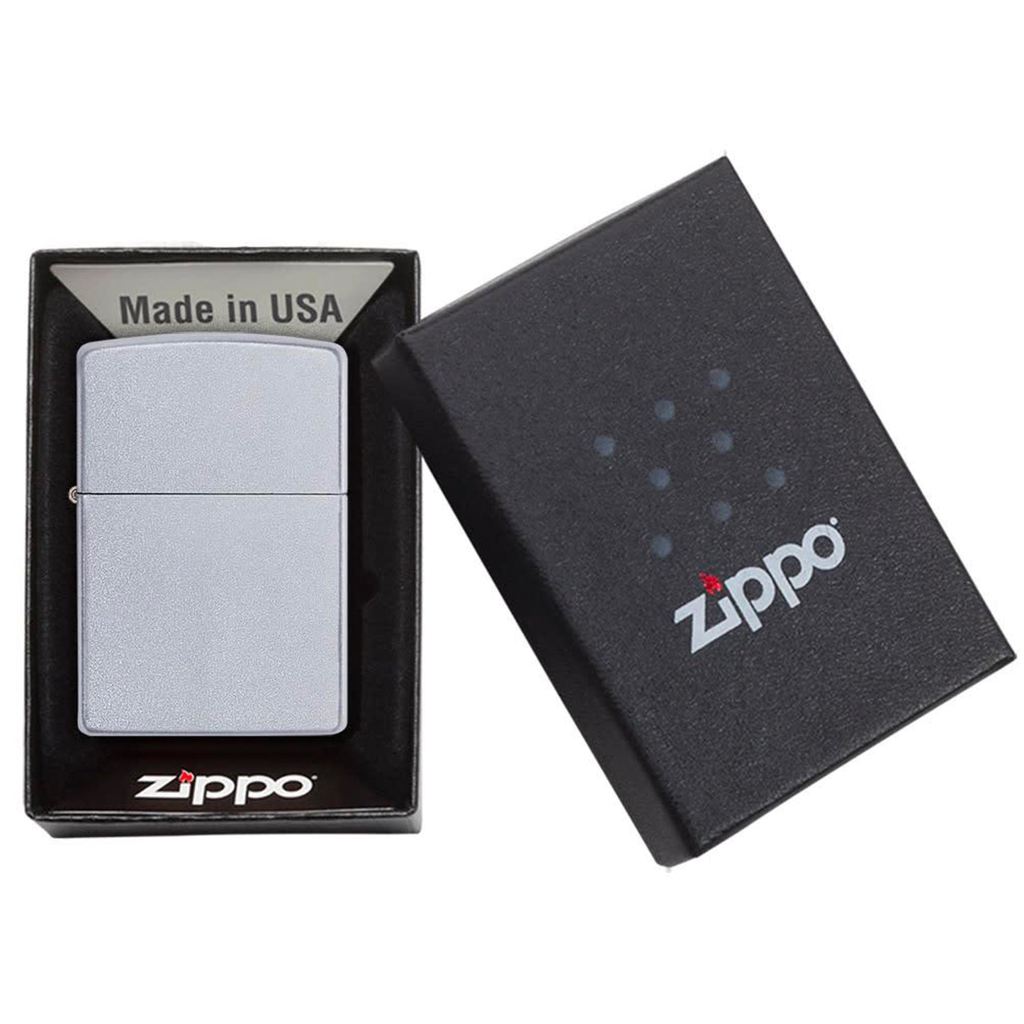 ZIPPO - Satin Chrome სანთებელა