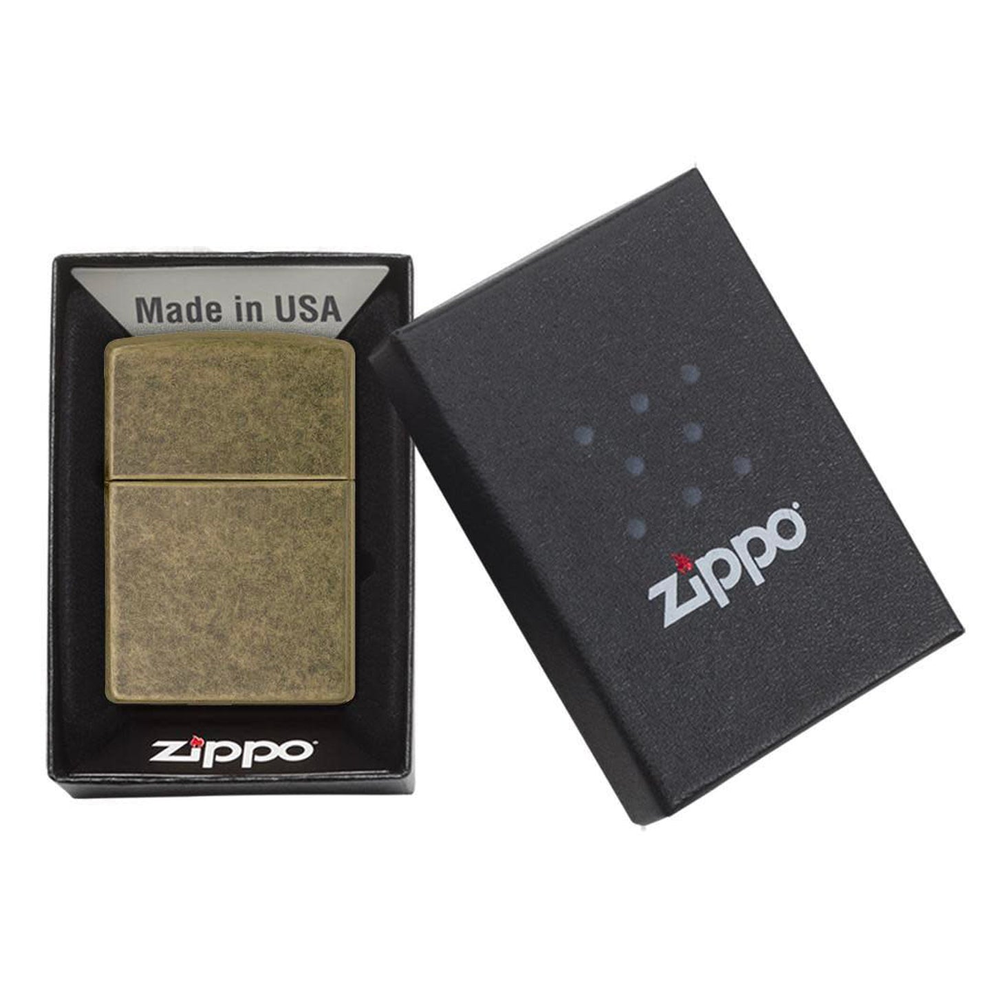 ZIPPO - Antique Brass სანთებელა