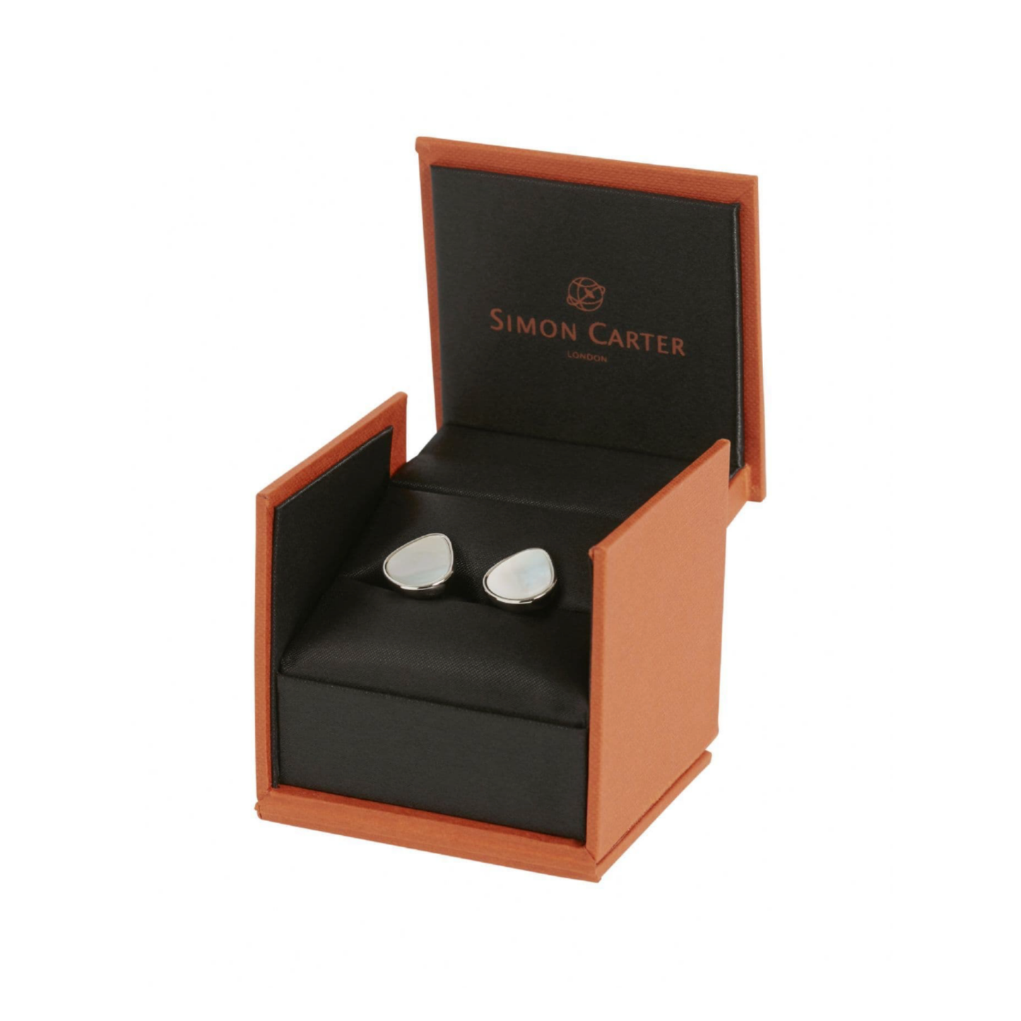 Simon Carter - Organic Pebble Mother of Pearl პერანგის სამაგრი
