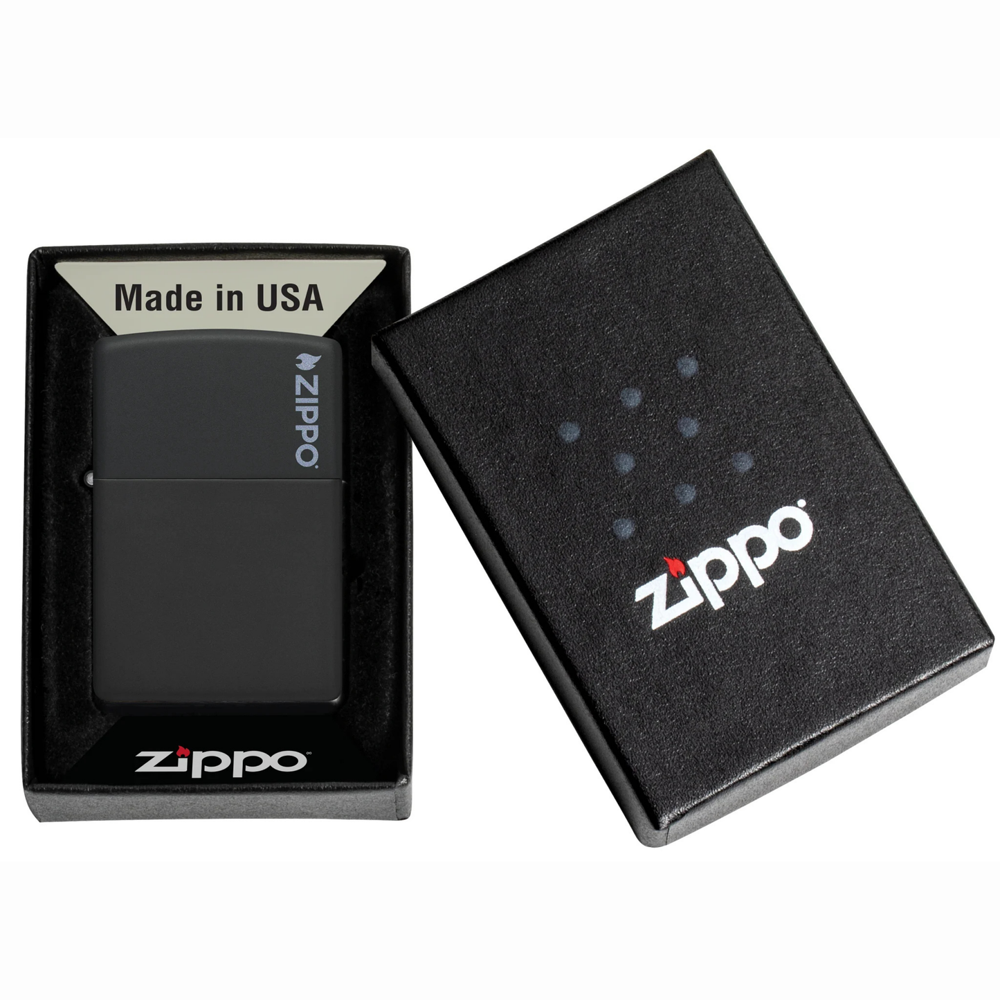 ZIPPO - 218ZL Zippo Logo სანთებელა