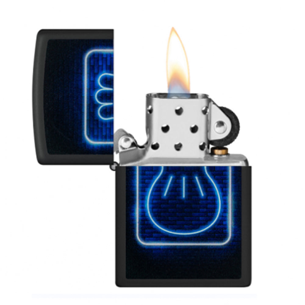 ZIPPO - 218-113472 - 218 Black Matte Khinkali Design სანთებელა