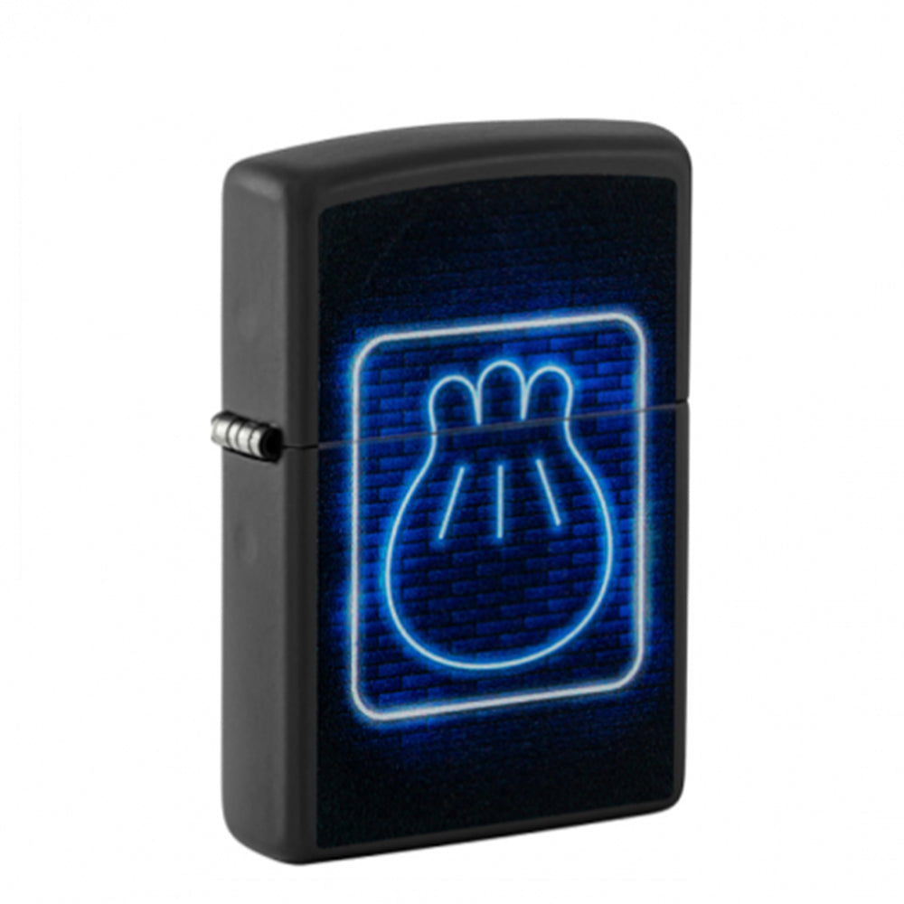 ZIPPO - 218-113472 - 218 Black Matte Khinkali Design სანთებელა