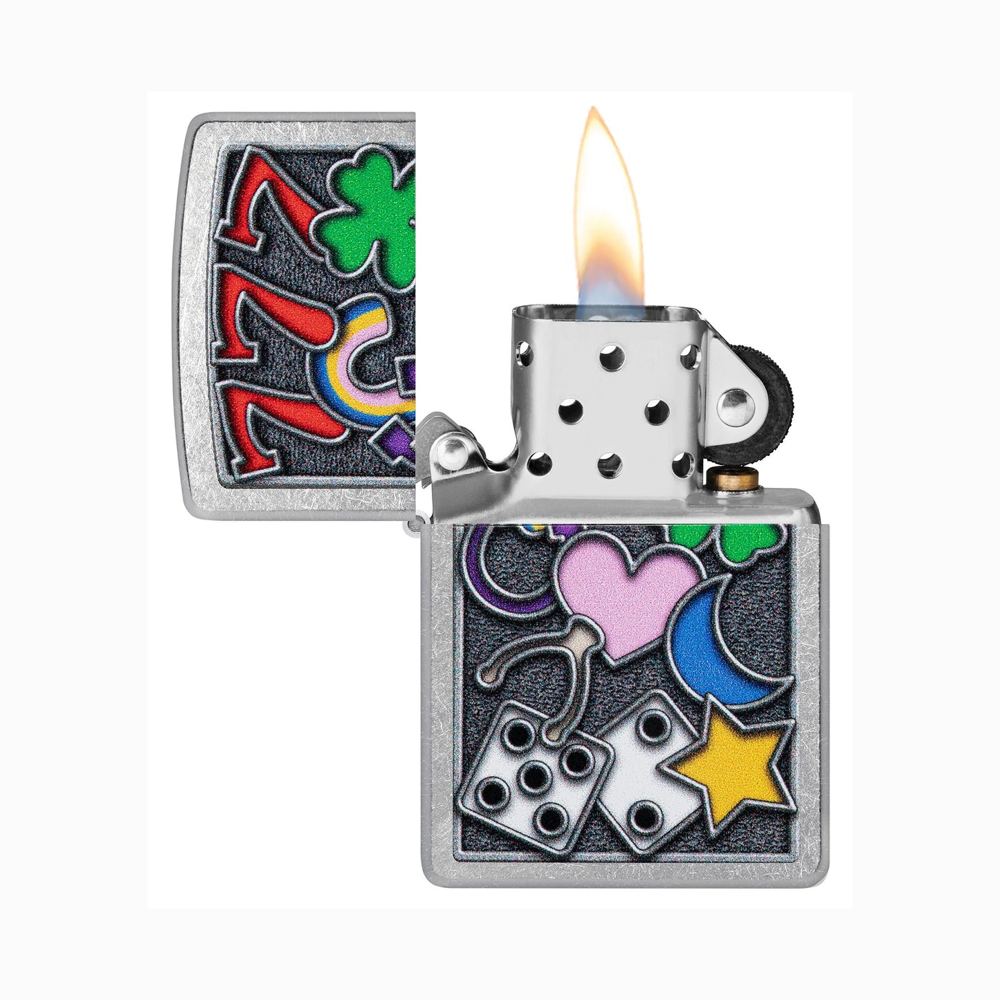 ZIPPO -  All Luck Design სანთებელა