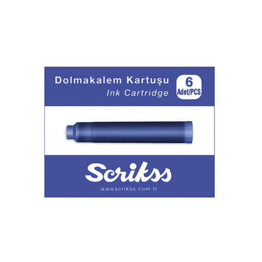 Scrikss - მელნის კარტრიჯი ჭავლური კალმისთვის
