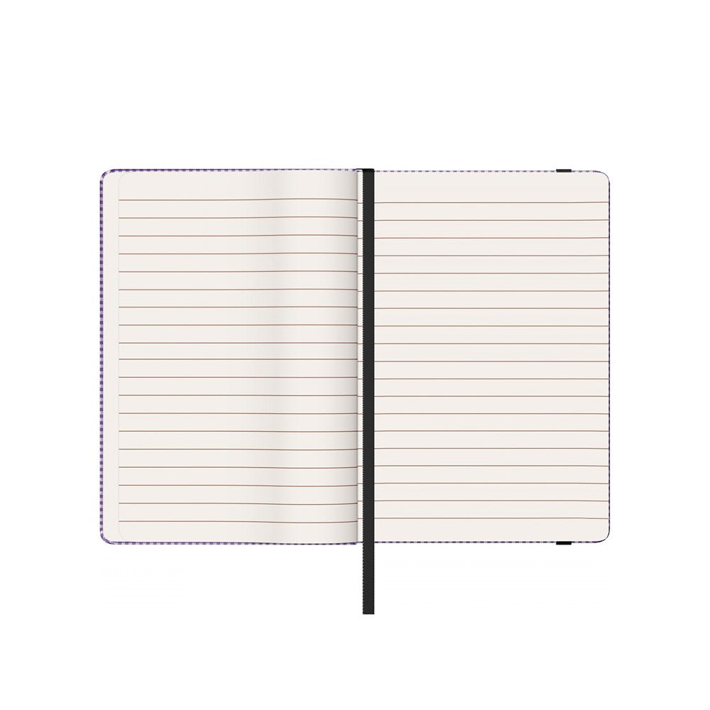 SCRIKSS - A6 Cotton Purple Lined ბლოკნოტი