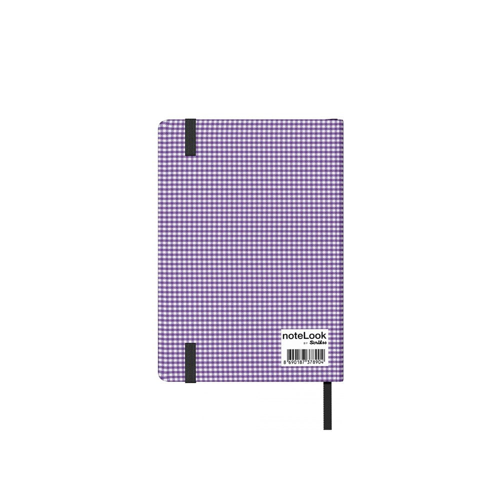 SCRIKSS - A6 Cotton Purple Lined ბლოკნოტი