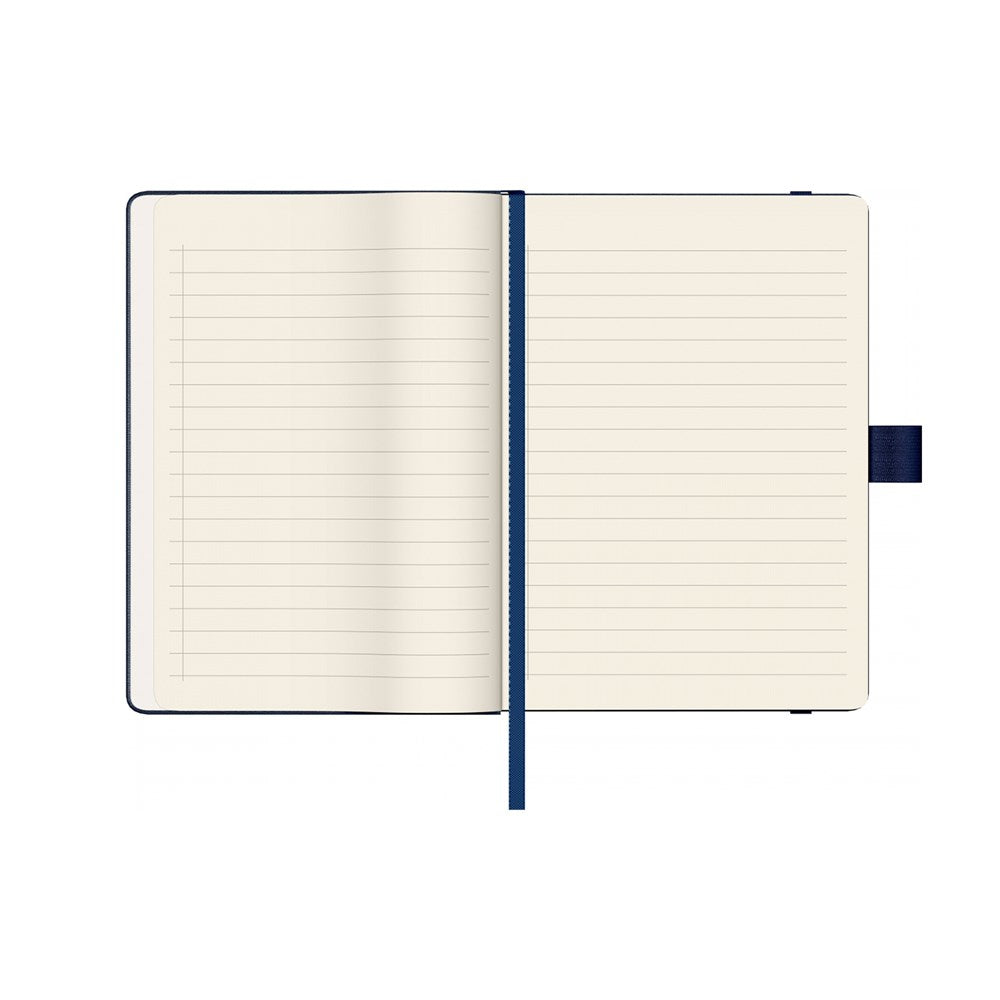 SCRIKSS - A6 Plastered Thick Cover Notebook Navy Blue ბლოკნოტი