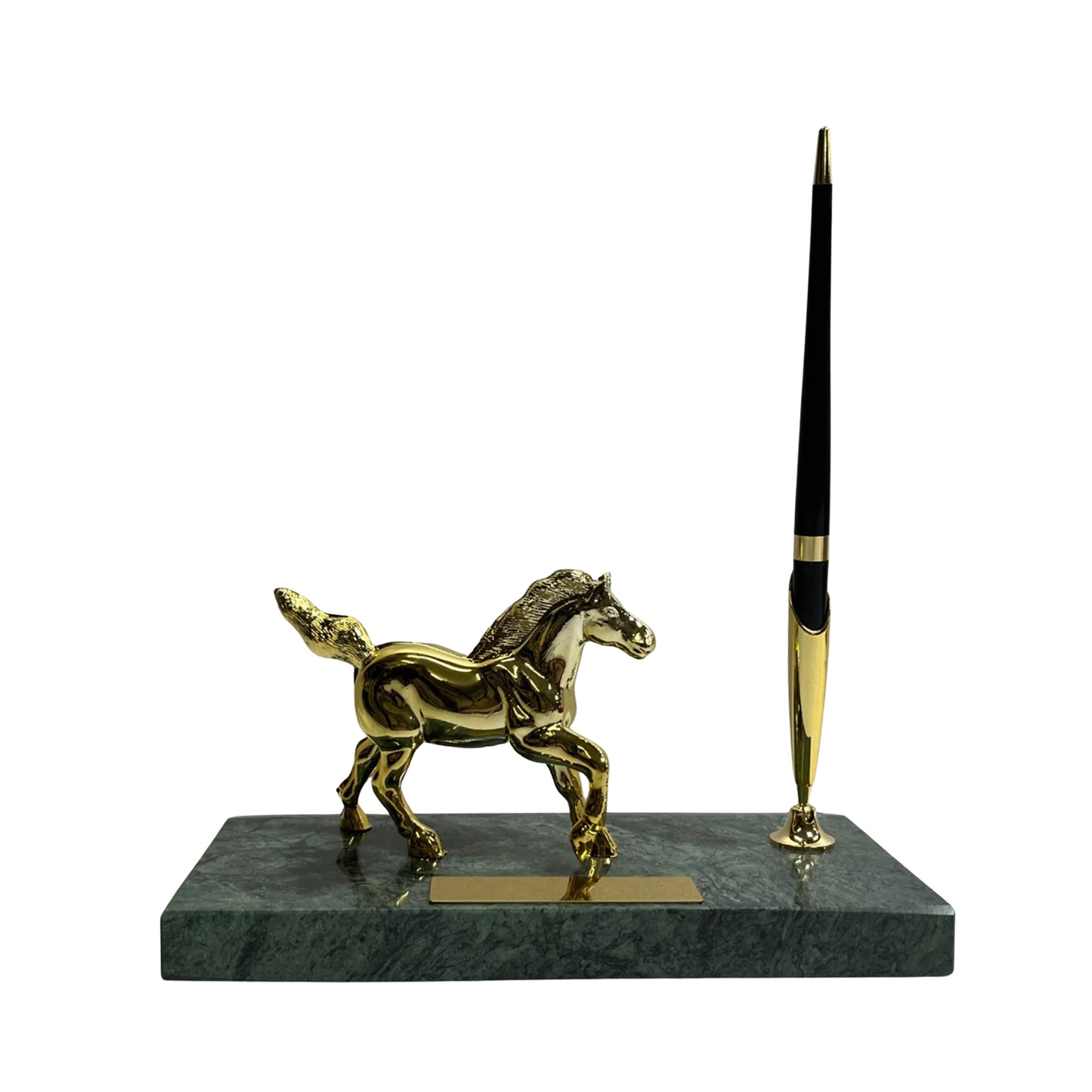 მარმარილოს სამაგიდე ნაკრები კალამი და ცხენი