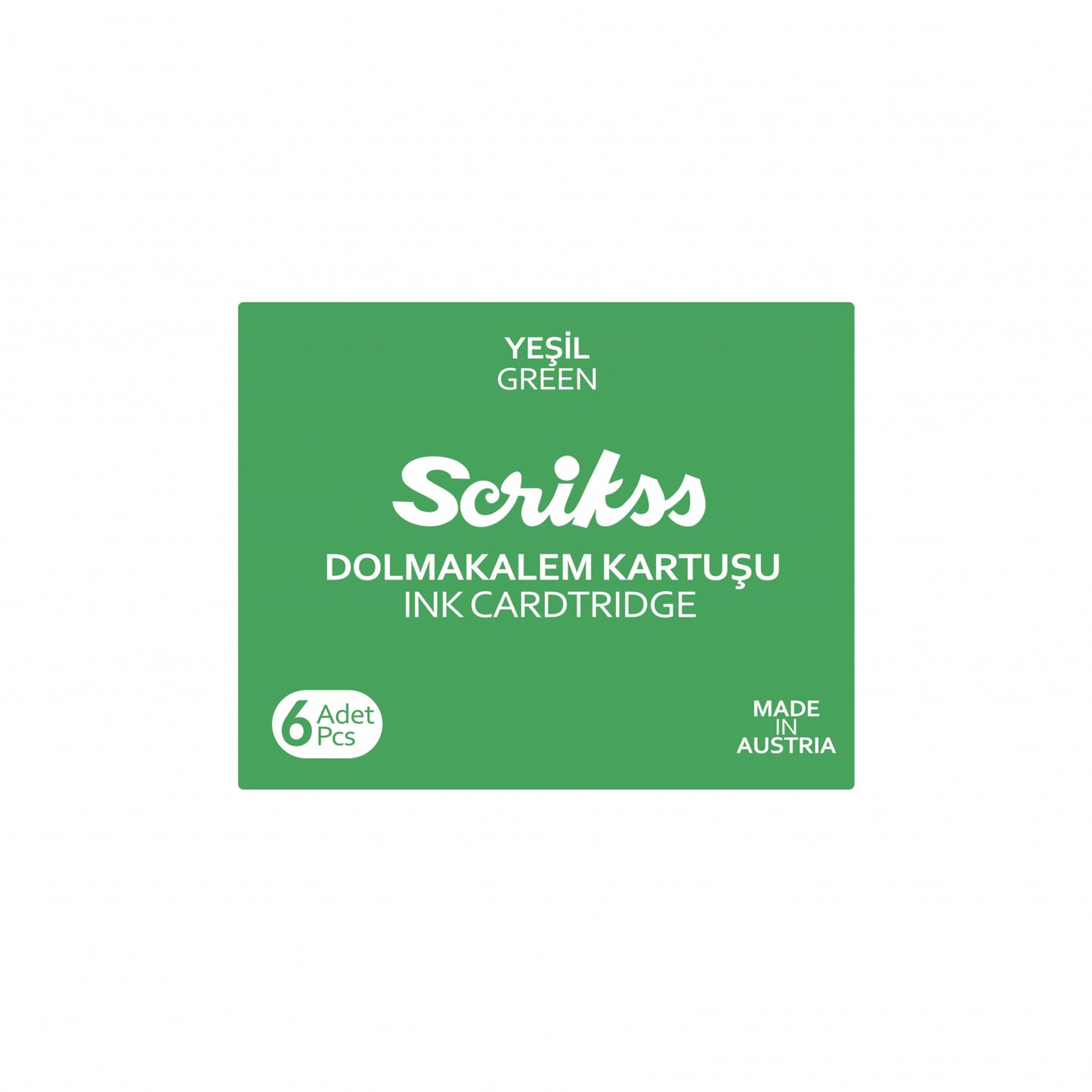 Scrikss - მელნის კარტრიჯი ჭავლური კალმისთვის