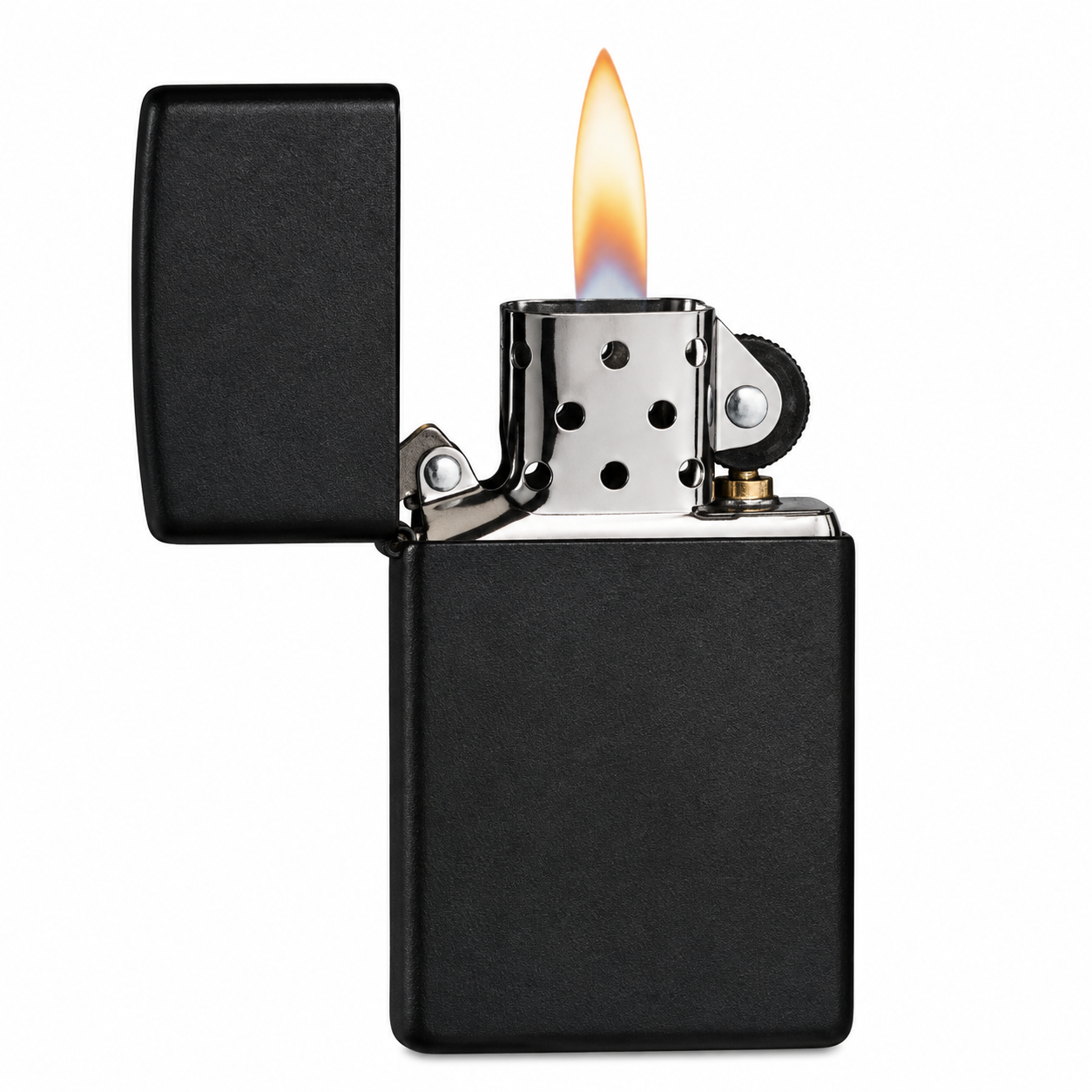 ZIPPO - 1607 SLIM BLACK MATTE სანთებელა