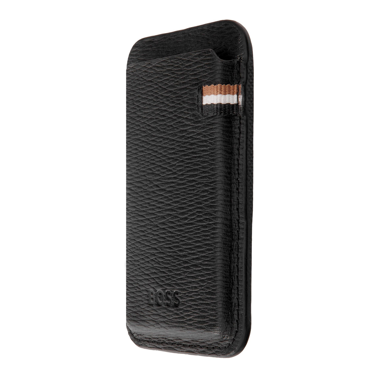 HUGO BOSS - Mobile Iconic Black ბარათების სათავსო მაგნიტით