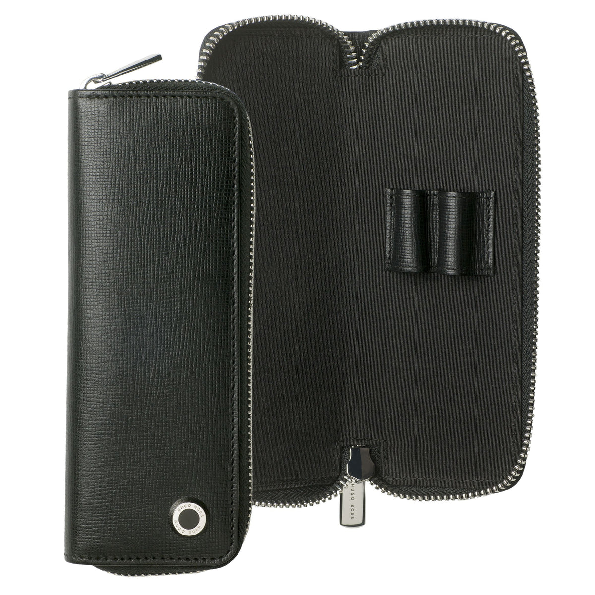 HUGO BOSS - Zipped Pen Pouch ტყავის საკალმე