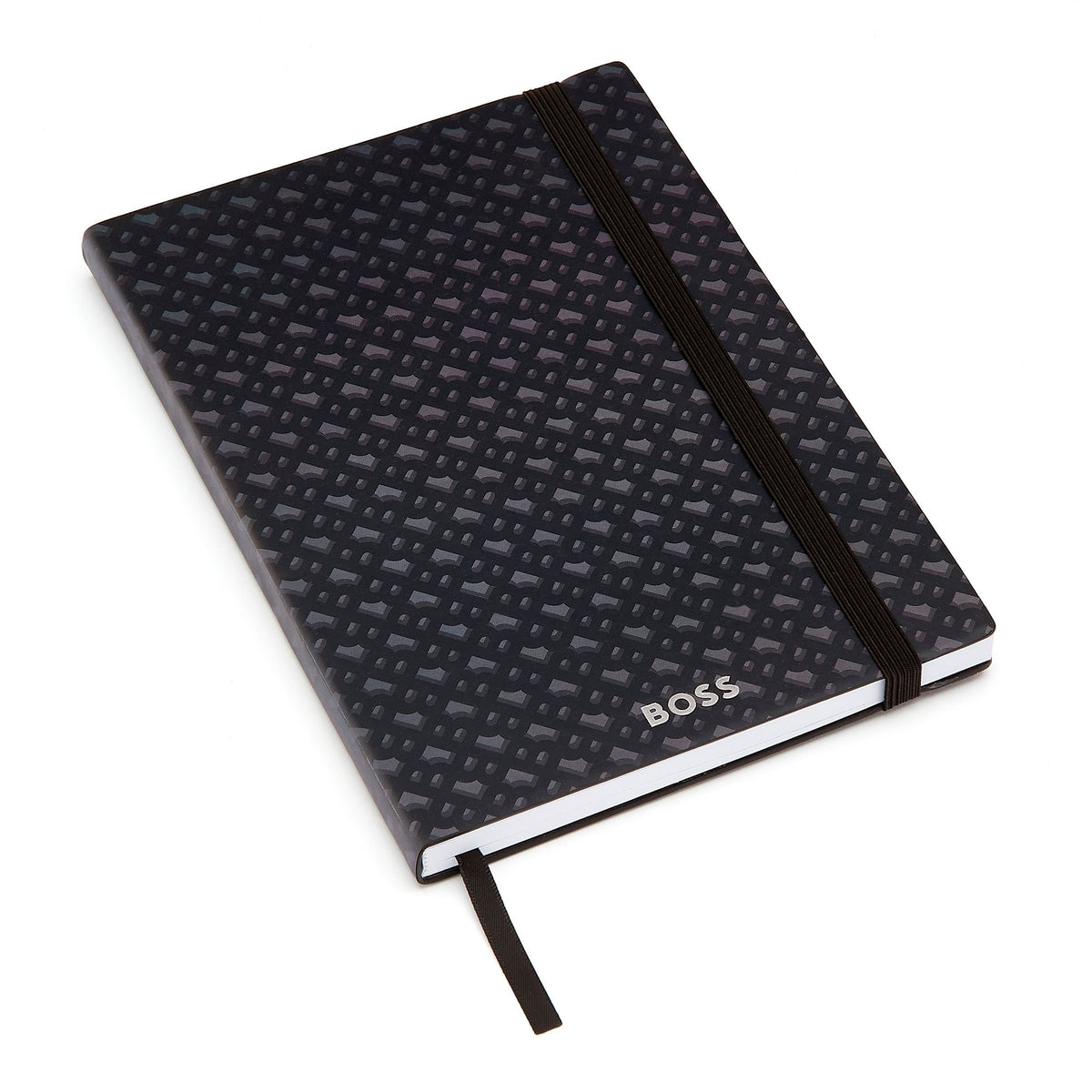 HUGO BOSS - A5 Monogram Grey Lined ბლოკნოტი