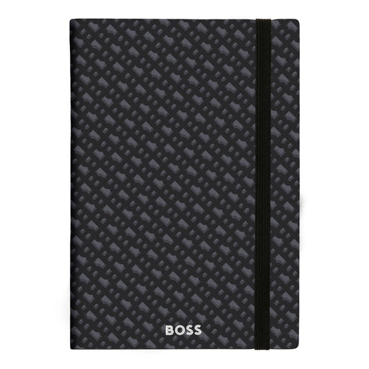 HUGO BOSS - A5 Monogram Grey Lined ბლოკნოტი