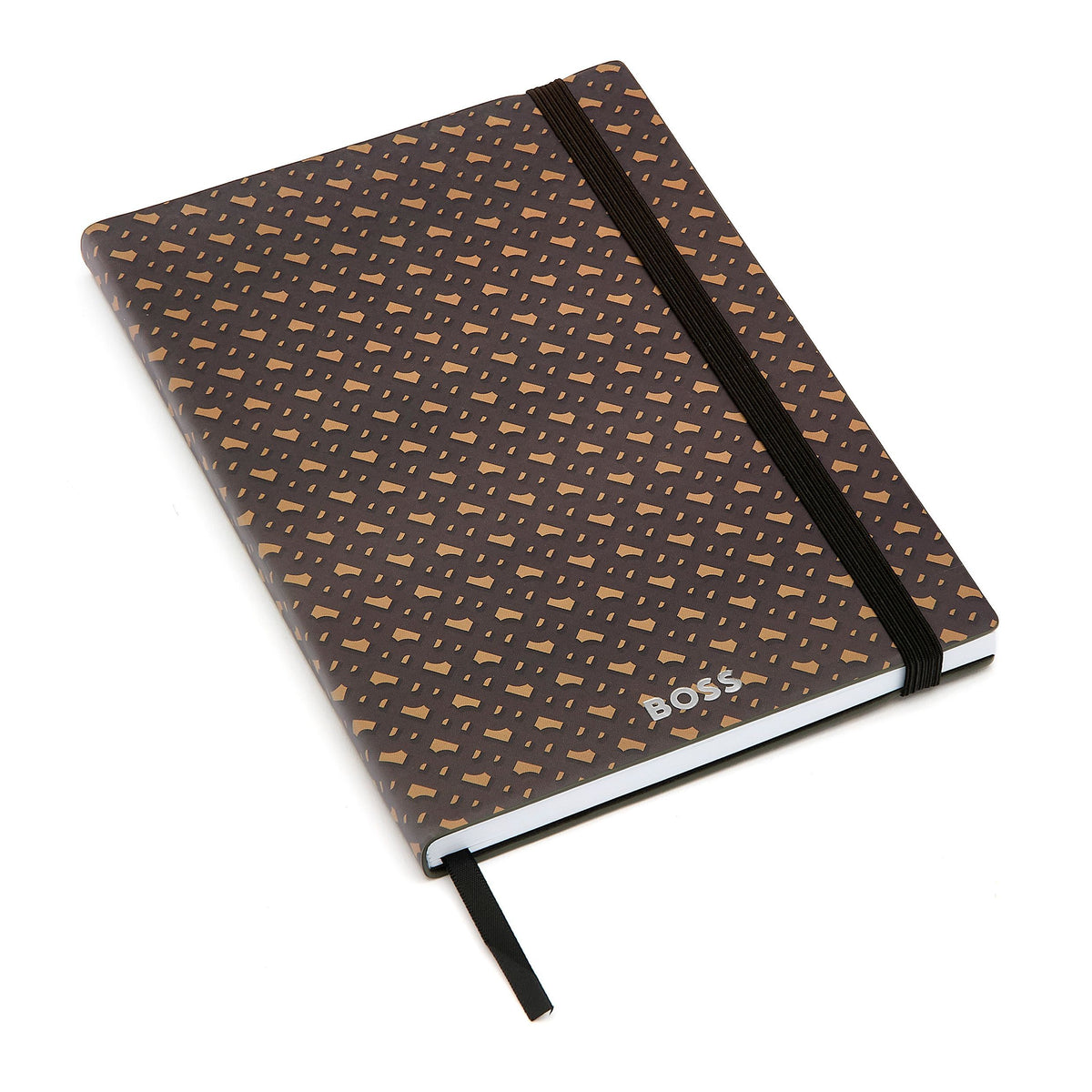 HUGO BOSS - A5 Monogram Camel Lined ბლოკნოტი