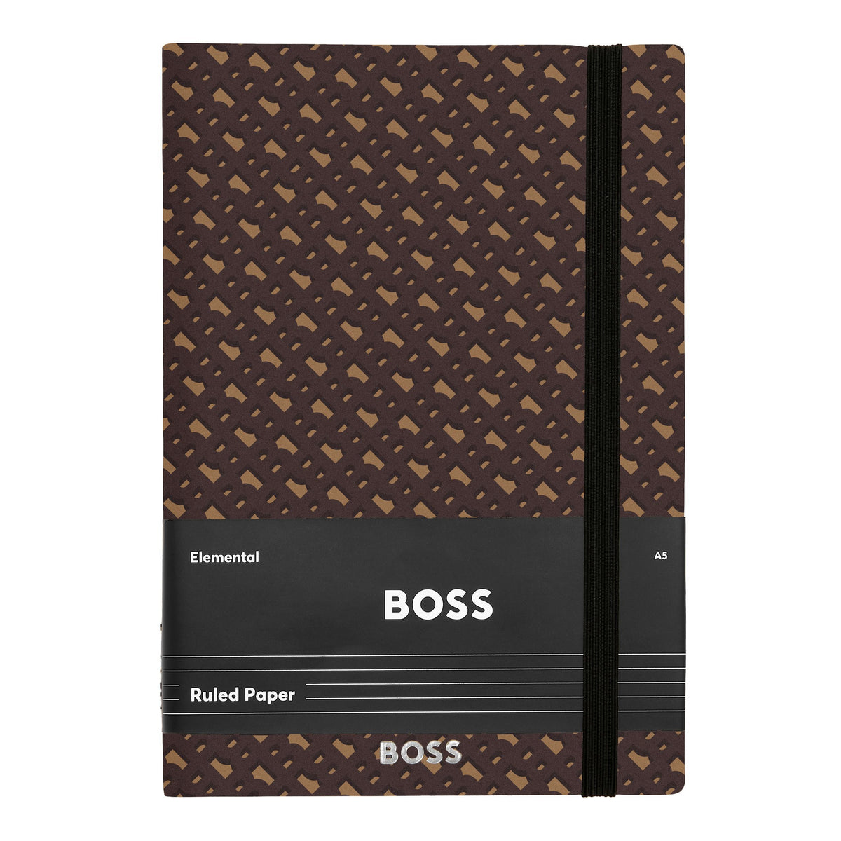 HUGO BOSS - A5 Monogram Camel Lined ბლოკნოტი