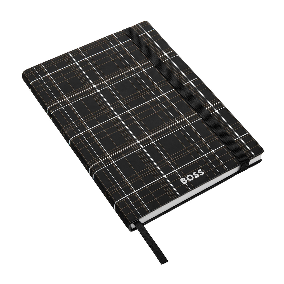 HUGO BOSS - A5 Checkered Black Lined ბლოკნოტი