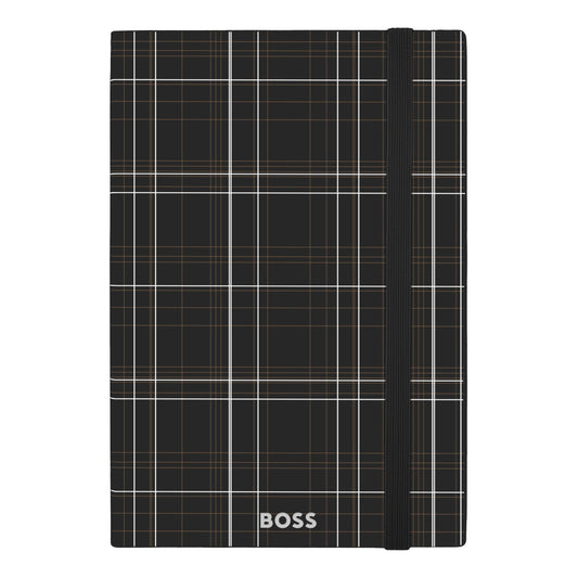 HUGO BOSS - A5 Checkered Black Lined ბლოკნოტი