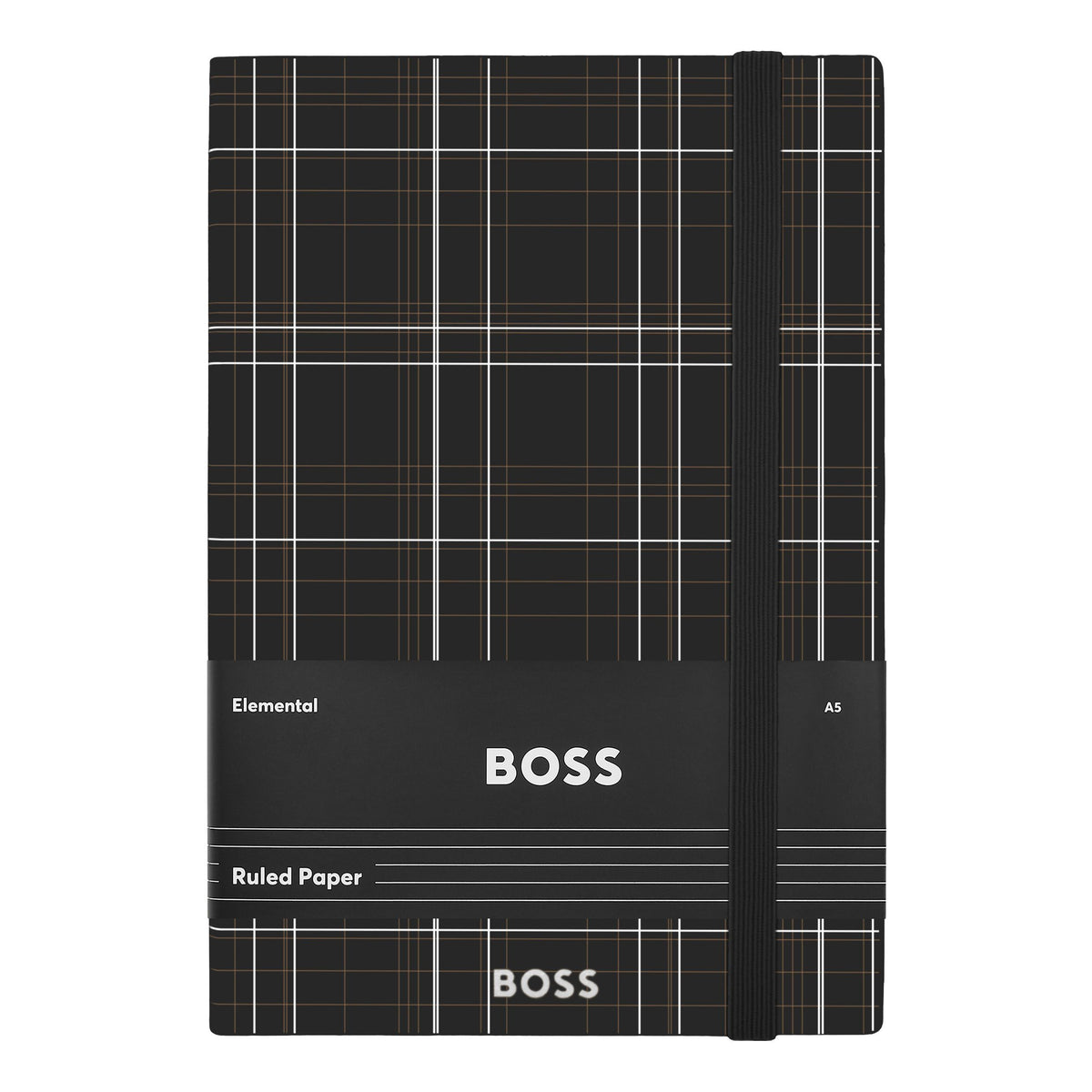 HUGO BOSS - A5 Checkered Black Lined ბლოკნოტი