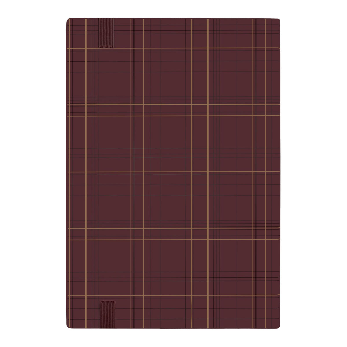 HUGO BOSS - A5 Checkered Burgundy Lined ბლოკნოტი