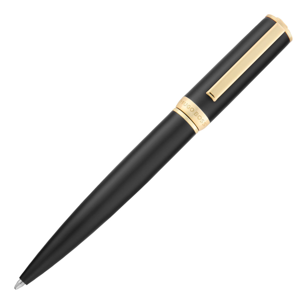 HUGO BOSS - Arche Double B Black & Gold ბურთულიანი კალამი