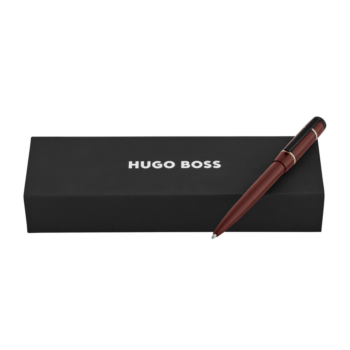 HUGO BOSS - Rive Varsity Burgundy ბურთულიანი კალამი