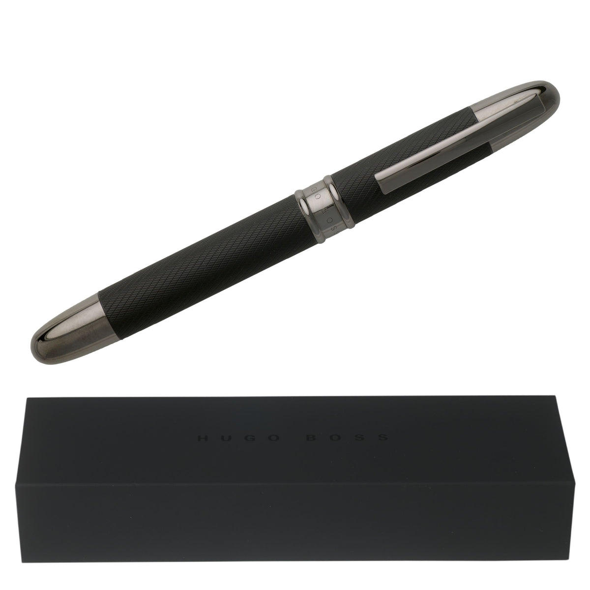 HUGO BOSS - Stripe Matte Black ჭავლური კალამი