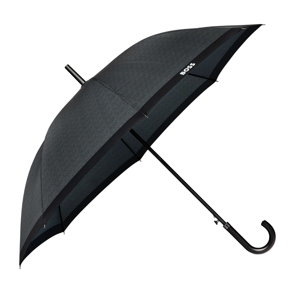 BOSS - Umbrella Chevron Dark Grey ქოლგა