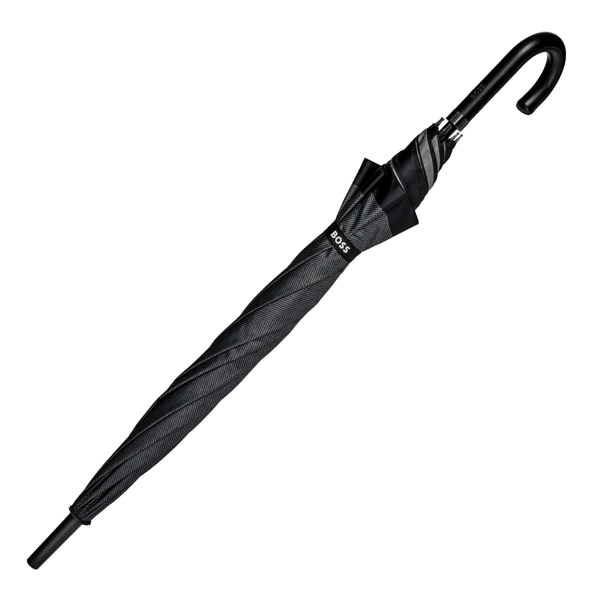 BOSS - Umbrella Chevron Dark Grey ქოლგა
