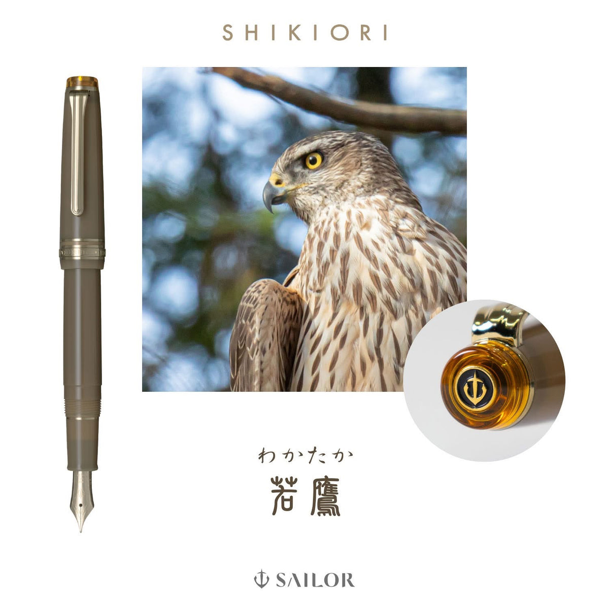 SAILOR - Pro Gear Slim Shikiori Noyama ჭავლური კალამი