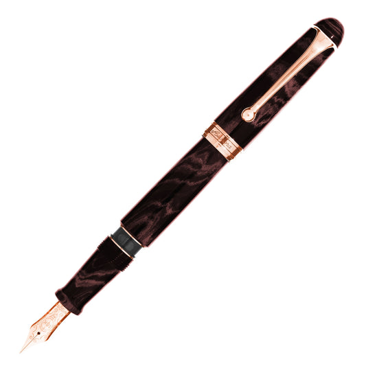 AURORA - 88 Ebonite Cognac Limited Edition ჭავლური კალამი