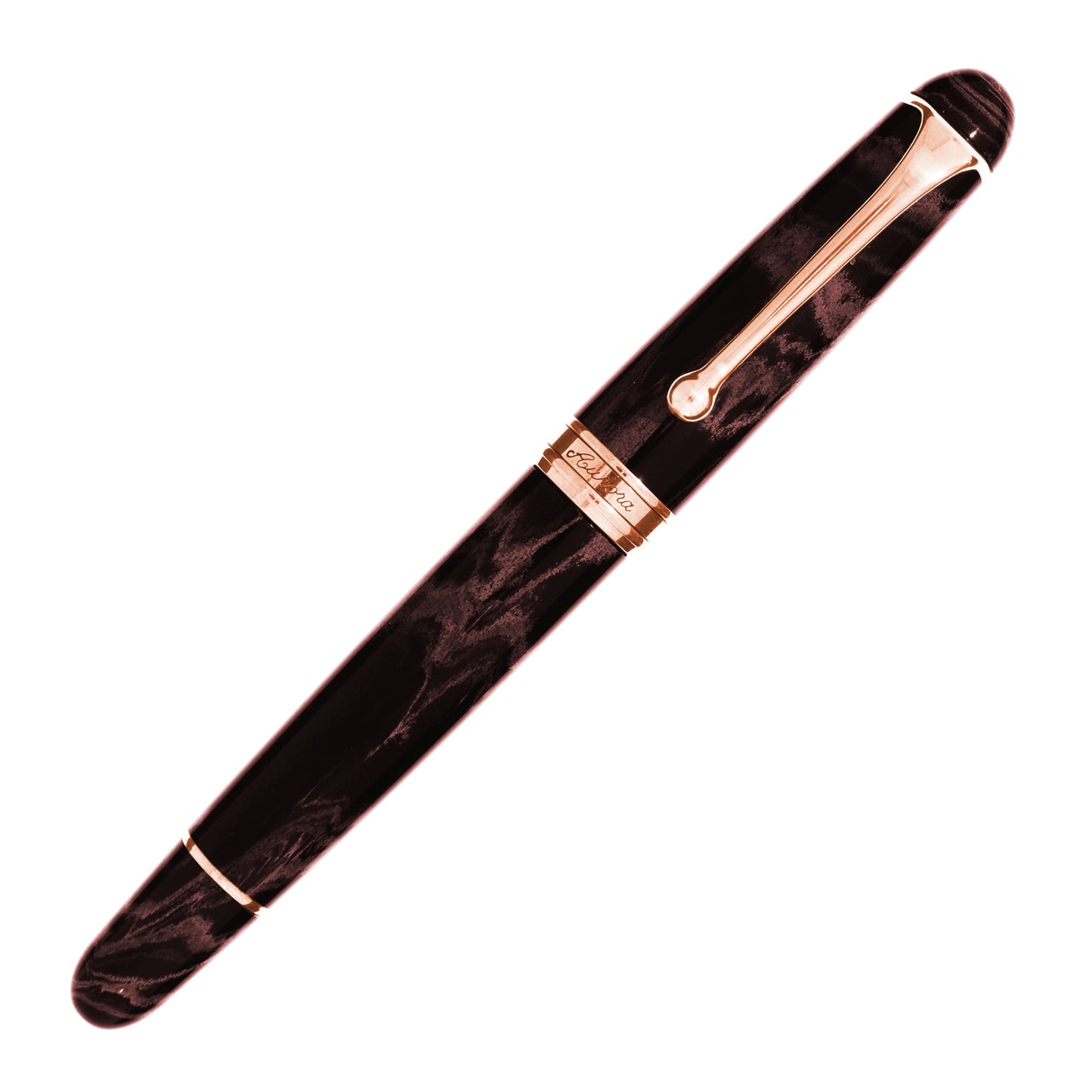 AURORA - 88 Ebonite Cognac Limited Edition ჭავლური კალამი