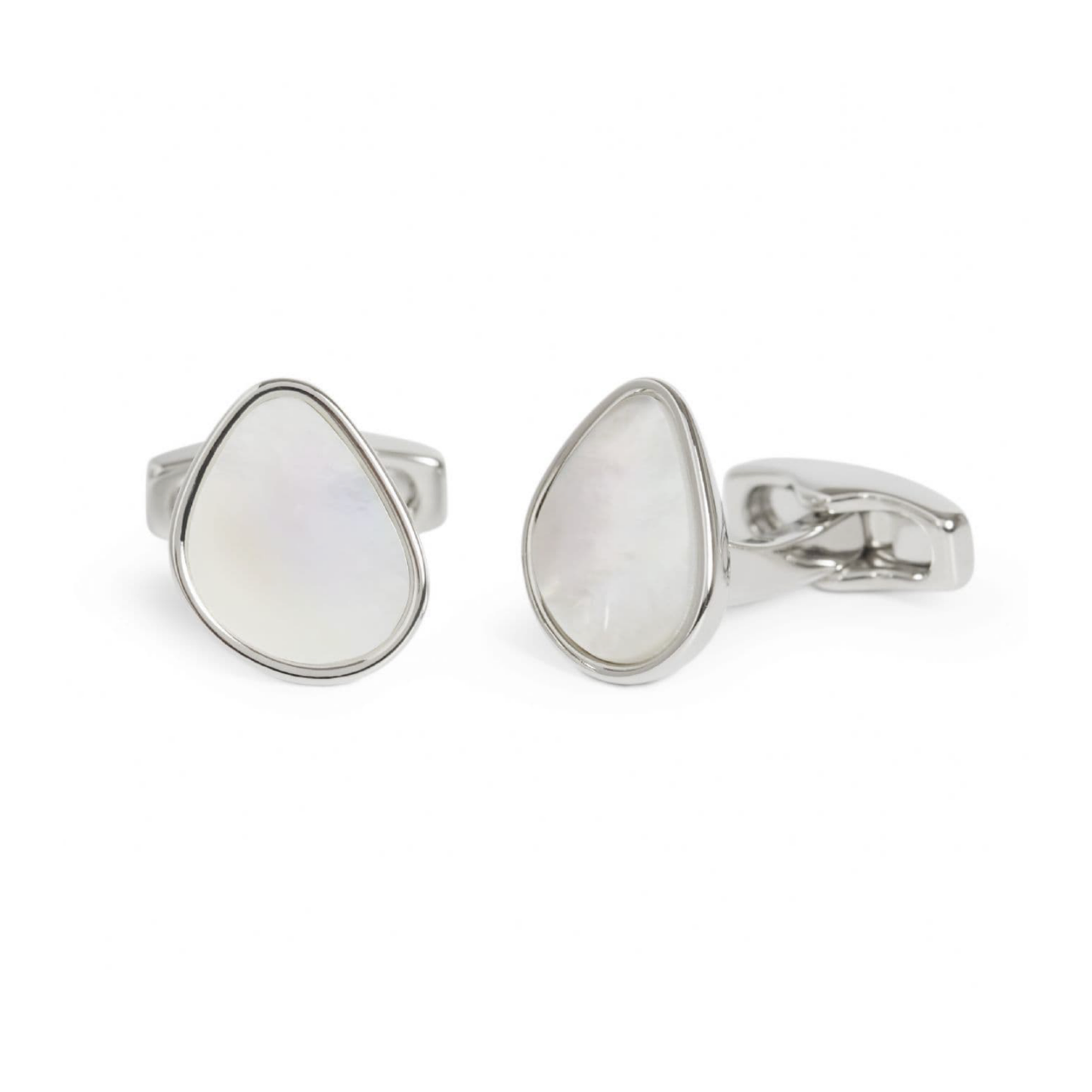 Simon Carter - Organic Pebble Mother of Pearl პერანგის სამაგრი