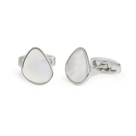 Simon Carter - Organic Pebble Mother of Pearl პერანგის სამაგრი