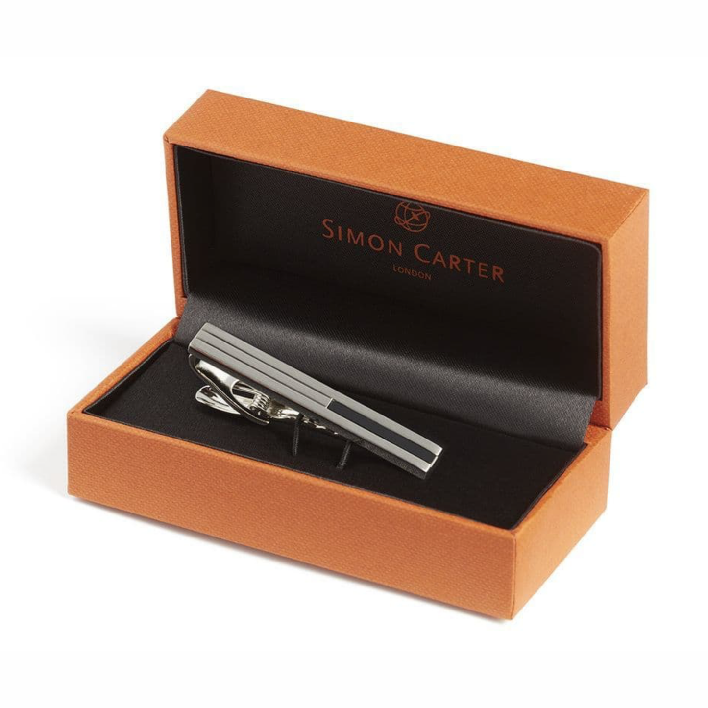 Simon Carter - Onyx Slice Tie Clip ჰალსტუხის სამაგრი