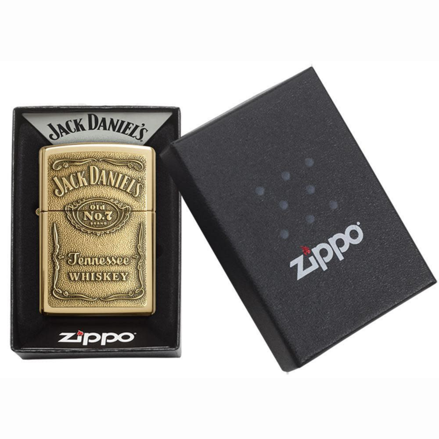 ZIPPO -  Jack Daniels Brass სანთებელა
