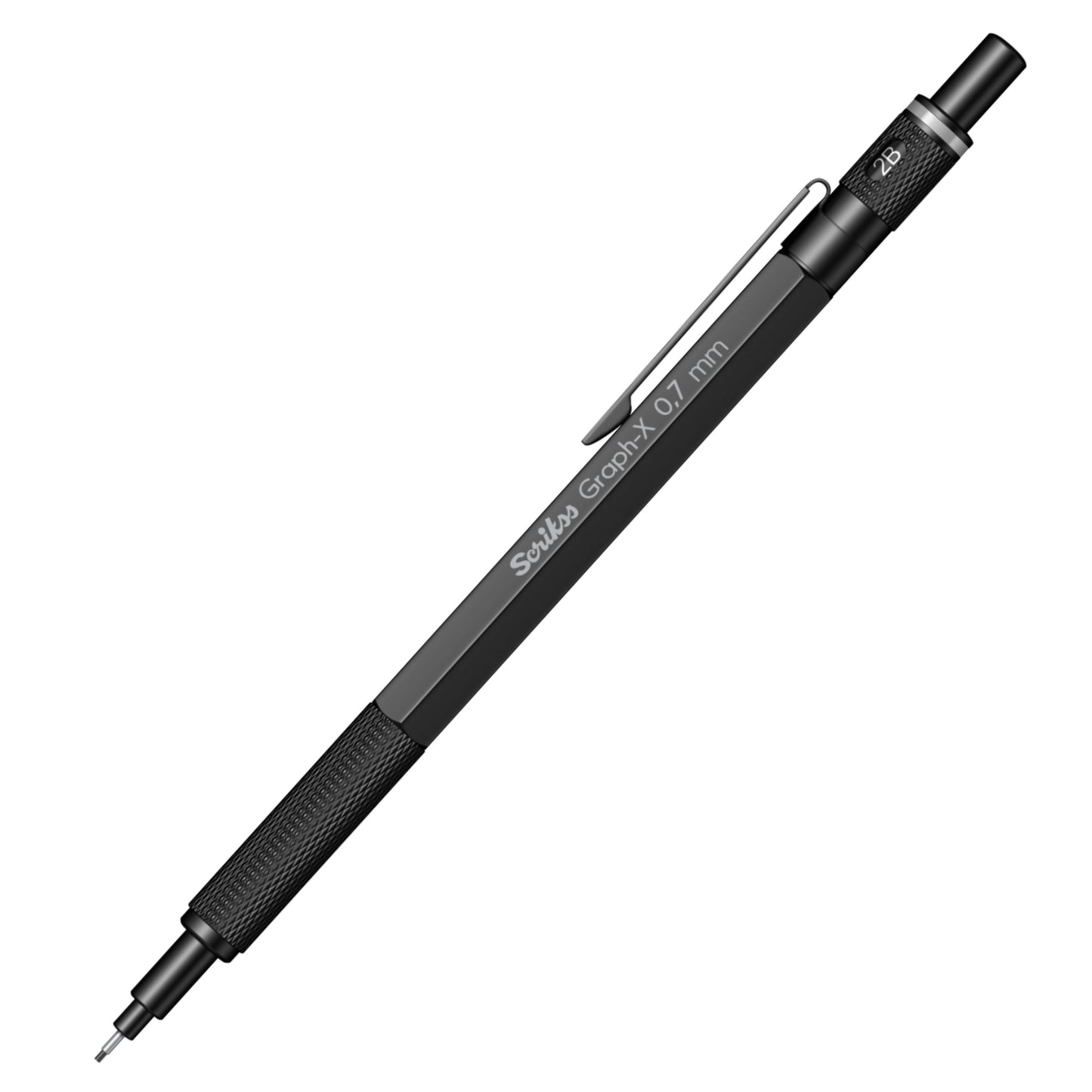SCRIKSS - Graph-X 0.7 მმ Matt Black მექანიკური ფანქარი