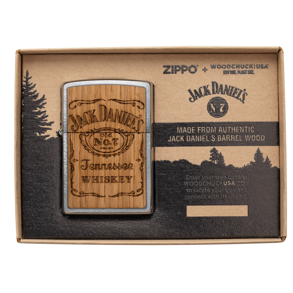 ZIPPO -  WOODCHUCK USA Emblem სანთებელა