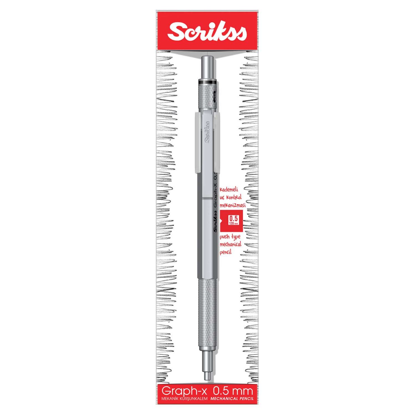 SCRIKSS - Graph-X 0.5 მმ მექანიკური ფანქარი
