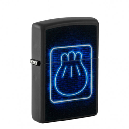 ZIPPO - 218-113472 - 218 Black Matte Khinkali Design სანთებელა