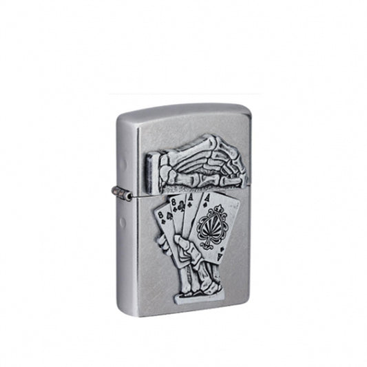 ZIPPO -  49536 - Dead Man's Hand Emblem სანთებელა